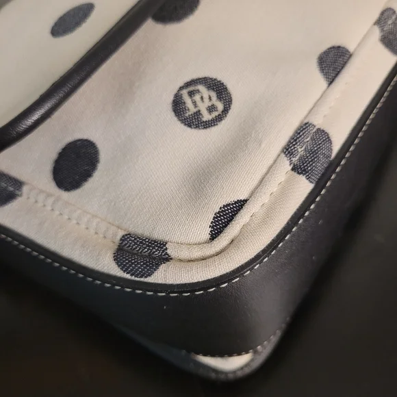Vintage Dooney & Bourke Monogram Polka Dot Made in USA crossbody - Picture 9 of 14